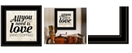 Trendy Decor 4U Trendy Decor 4U All You Need is Love and Coffee by SUSAn Ball, Ready to hang Framed Print Collection